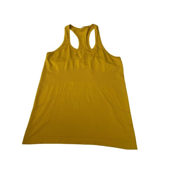 Lululemon Honey Lemon Golden Orange Yellow Swiftly Tech Racerback Tank Top 10 - Picture 3 of 7